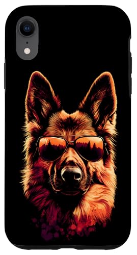 Hülle für iPhone XR Lustiges Schäferhund Hunde Tierliebhaber Kunst Hundebesitzer von Besten Tier Motive aller Art - Kunstwerk AnimalArt