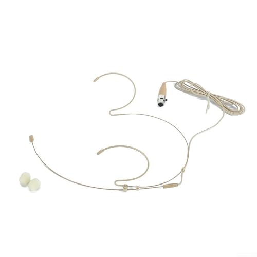 Besttoolifes Mikrofon-Headset, diskretes Headset-Ohrhörer, Over-Ear-Mikrofon, kompatibel mit kabellosem System, Bodypack-Sender für Vorträge, Live-Auftritte, Theater, Podcasts (C) von Besttoolifes