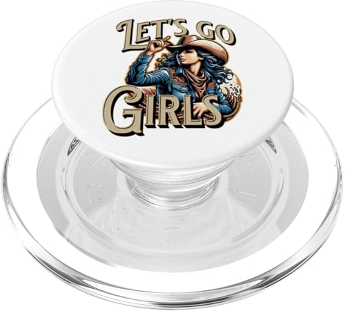 Cowgirl Let's Go Mädchen Western Cowboyhut PopSockets PopGrip für MagSafe von BethanyGrace