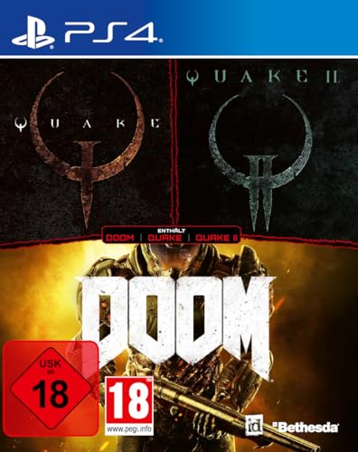 id Action Pack Vol. 4 (Quake [Enhanced] + Quake 2 [Enhanced]) - Bonus: DOOM (2016) [PlayStation 4] von Bethesda