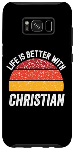 Hülle für Galaxy S8+ Das Leben ist besser mit Christian, Christian von Better With You Apparel