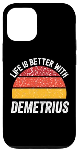 Hülle für iPhone 13 Pro Das Leben ist besser mit Demetrius, Demetrius von Better With You Apparel