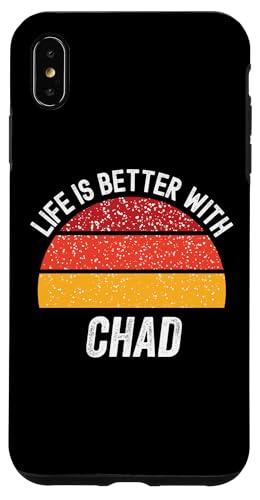 Hülle für iPhone XS Max Das Leben ist besser mit Chad, Chad von Better With You Apparel