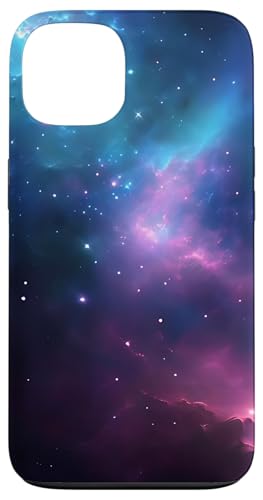 Hülle für iPhone 13 Abstrakte kosmische Galaxie mit wirbelnden Nebeln und Sternen von Better You Tees Etc.