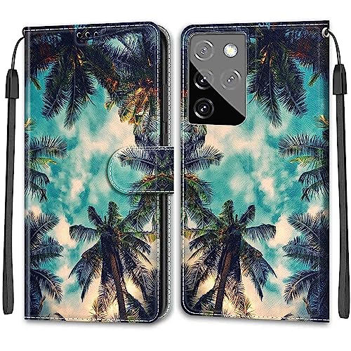 Betunistoy Handyhülle für Samsung Galaxy S21 Ultra 5G Hülle Premium Lederhülle Klappbar Flip Case Tasche Magnet Kartenfach Standfunktion Schutzhülle für Samsung S21 Ultra von Betunistoy