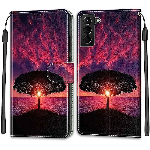 Betunistoy Handyhülle für Samsung Galaxy S22 Plus 5G Hülle Premium Lederhülle Klappbar Flip Case Tasche Magnet Kartenfach Standfunktion Schutzhülle für Samsung S22+ Plus von Betunistoy