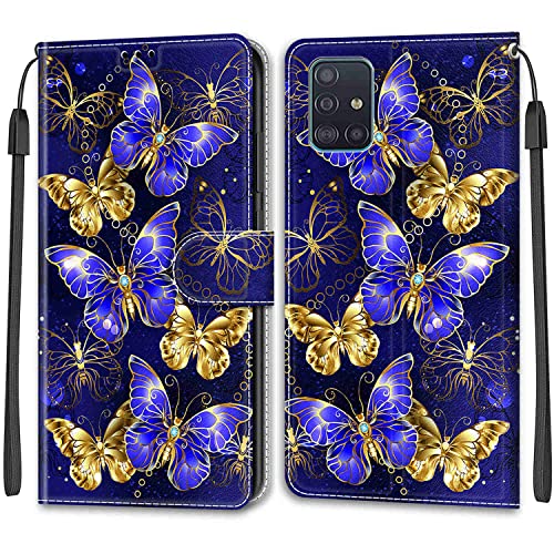 Galaxy A51 4G Handyhülle für Samsung Galaxy A51 Hülle [Kartenfach] [Standfunktion] Flip Case Leder Stoßfeste Schutzhülle Bookcase für Samsung A51 4G / M40S Klapphülle von Betunistoy