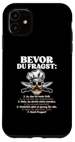 Hülle für iPhone 11 Bevor Du Fragst Grillmeister Lustiger BBQ Spruch Griller von Bevor Du Fragst Grillmeister BBQ Geschenke