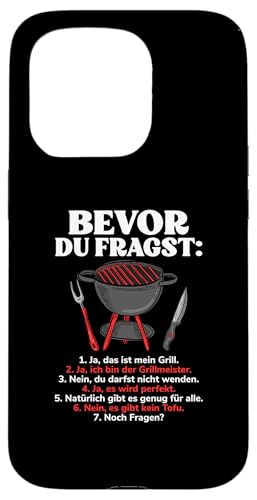 Hülle für iPhone 15 Pro Bevor Du Fragst Ja Ich Bin Grillmeister Lustiges BBQ Griller von Bevor Du Fragst Grillmeister BBQ Geschenke