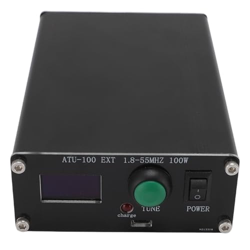 ATU-100 EXT Antennentuner für Amateurfunk – Professioneller Automatischer Antennentuner, 0,69 Zoll Organischer Leuchtdiodenbildschirm, 1,8–55 MHz Antennentuner von Bewinner