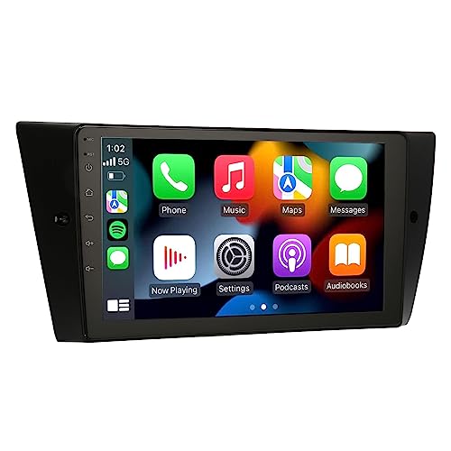 Auto Stereo Receiver, 9 Zoll IPS Touchscreen mit AHD Rückfahrkamera, Bluetooth 5.0 Multimedia Auto Audio mit Sprachsteuerung, 2 GB 32 GB ROM, Auto Auto Audio Receiver für E90 von Bewinner