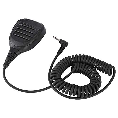 Bewinner 3,5-mm-PTT-Handheld-Walkie-Talkie-Funklautsprecher-Mikrofon - Ergonomisches Strukturdesign, Geeignet für Lange Zeit - Tragbarer Schulterclip, 360 Grad-Drehung, bequem für Anrufe von Bewinner