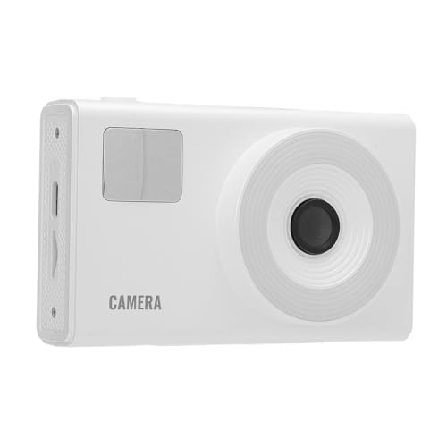 Bewinner 4K-Digitalkamera für Fotografie und Video, 48 MP 16-Fach-Digitalzoom-Vlogging-Kamera, Kinder-Kompaktkamera mit Fülllicht für Jugendliche Studenten (White) von Bewinner