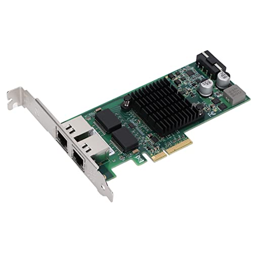 82576 10/100/1000Mbps Gigabit Ethernet PCI-E X4 Netzwerkkarte, Dual Port RJ45 LAN Adapter Converter, PCIE Ethernet Adapter mit CD-Laufwerk von Bewinner