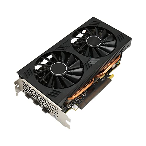 Bewinner Gaming-Grafikkarte für Radeon RX 580, 8 GB GDDR5-Grafikkarte, Auflösung 1286 MHz 4096 X 2160, 8-polige Stromschnittstelle, Zwei Lüfter, RX 580 PC-Grafikkarte für die Arbeit von Bewinner