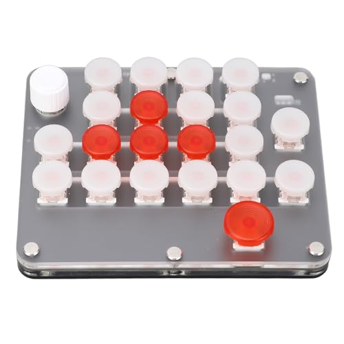 Bewinner OSU-Spieletastaturen mit 21 Tasten, Programmierbare Tastatur mit Knopf, Einhändige Mechanische Gaming-Tastatur, Programmierung, Makro-RGB-Hintergrundbeleuchtung, von Bewinner