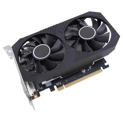 Bewinner RX 550 4 GB Grafikkarte, GDDR5 128 Bit Computer-Grafikkarte, Computer-Grafikkarten GPU mit VGA HDMI DVI D, Dual-Lüfter, 4K-Ausgang, Computer-GPU von Bewinner