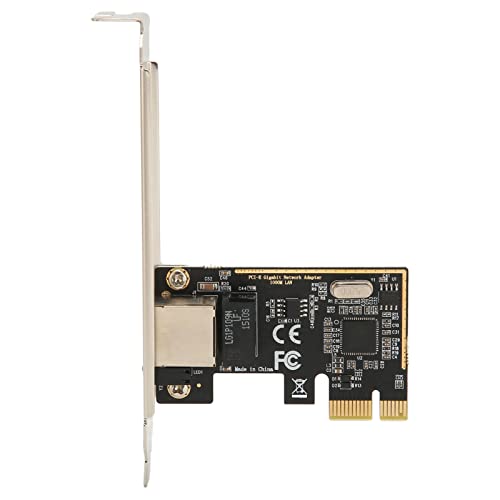 PCIe Netzwerkadapter, 10/100/1000 Mbit/s Gigabit Ethernet PCI Express Netzwerkkarte, RJ45 LAN Adapterkonverter mit 12 cm Halterung für Desktop PC von Bewinner