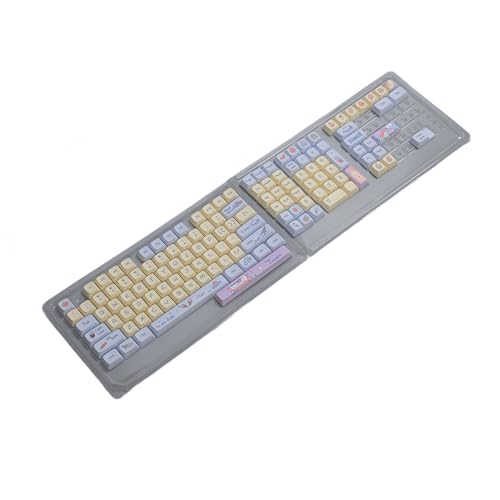 Tastatur-Tastenkappen, Hitzesublimation, 133 Tasten, PBT-Tastenkappen-Set, ölbeständige Beschichtung für Mechanische Tastaturen von Bewinner