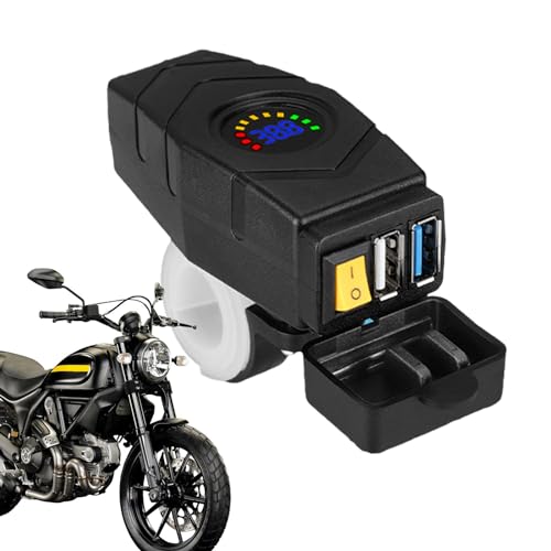 Bexdug Adapter-Ladegerät für Auto, E-Bike-Schnellladegerät - Handy-Ladegerät | Elektroroller-Zubehör, Autoladegerät, USB-Elektroauto mit LED-Spannungsüberwachung von Bexdug