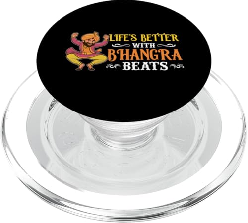 Indischer Bhangra Tanz PopSockets PopGrip für MagSafe von Bhangra Tanz Designs