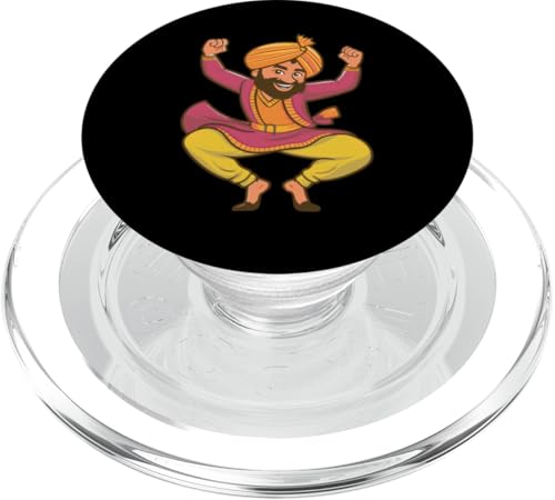 Indischer Bhangra Tanz PopSockets PopGrip für MagSafe von Bhangra Tanz Designs