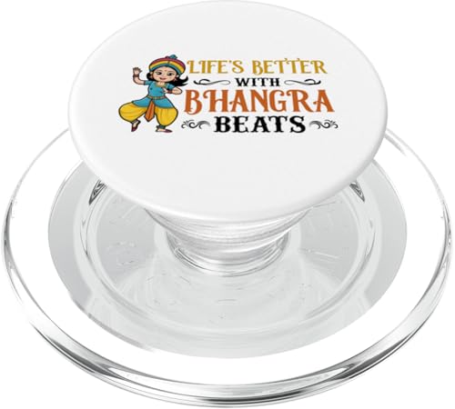 Indischer Bhangra Tanz PopSockets PopGrip für MagSafe von Bhangra Tanz Designs