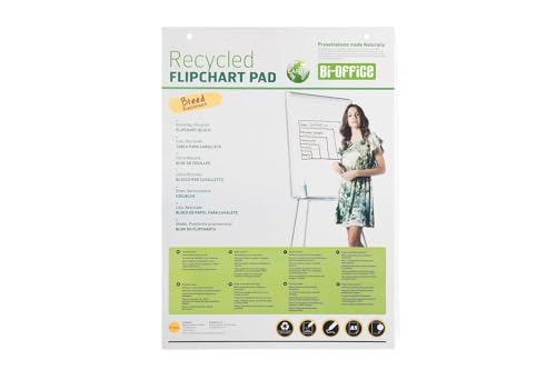 Bi-Office Earth - Flipchartblock aus Recyclingpapier, A1, Blanko, 40 Blättern, 55 g/m², 5 Flipchartblöcke Bi-Office Earth - Flipchartblock aus Recyclingpapier, A1, Blanko, 40 Blättern, 55 g/m², 5 Flipchartblöcke von Bi-Office