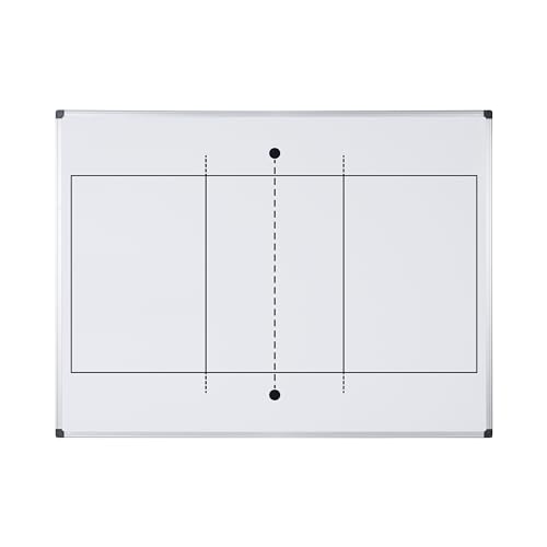 Bi-Office Maya Magnetisches Volleyballbedrucktes Whiteboard - 600x450mm - Lackierte Stahloberfläche mit Aluminiumrahmen von Bi-Office