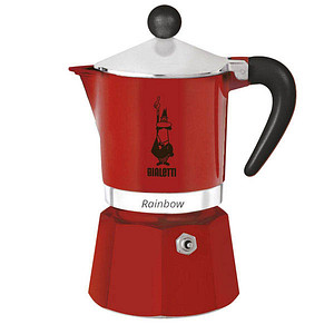 BIALETTI Rainbow Espressokocher rot, 1 Tasse von Bialetti