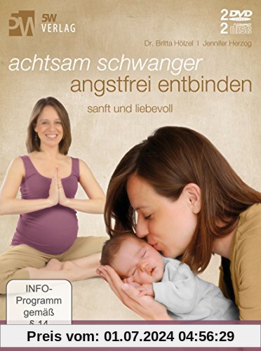 Achtsam schwanger, angstfrei entbinden (Mentale und körperliche Geburtsvorbereitung) [2 DVDs & 2 CDs] von Bianca-Marie Rost