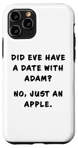 Funny Clean Bible Character Humor – Adam & Eve Date Joke Hülle für iPhone 11 Pro Funny Clean Bible Character Humor – Adam & Eve Date Joke Hülle für iPhone 11 Pro von Bible Character Funny Faith Humor