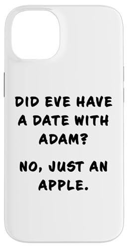 Funny Clean Bible Character Humor – Adam & Eve Date Joke Hülle für iPhone 14 Plus Funny Clean Bible Character Humor – Adam & Eve Date Joke Hülle für iPhone 14 Plus von Bible Character Funny Faith Humor
