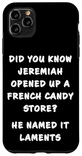 Funny Clean Bible Character Humor – Jeremiah Opened Store Hülle für iPhone 11 Pro Max Funny Clean Bible Character Humor – Jeremiah Opened Store Hülle für iPhone 11 Pro Max von Bible Character Funny Faith Humor