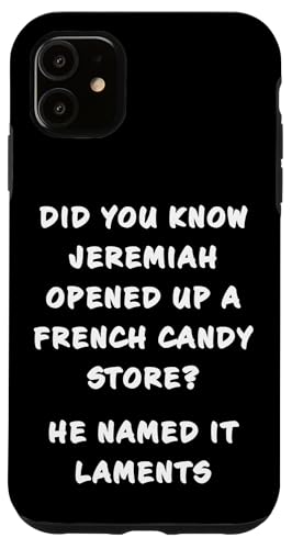 Funny Clean Bible Character Humor – Jeremiah Opened Store Hülle für iPhone 11 Funny Clean Bible Character Humor – Jeremiah Opened Store Hülle für iPhone 11 von Bible Character Funny Faith Humor