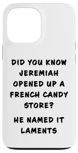 Funny Clean Bible Character Humor – Jeremiah Opened Store Hülle für iPhone 13 Pro Max Funny Clean Bible Character Humor – Jeremiah Opened Store Hülle für iPhone 13 Pro Max von Bible Character Funny Faith Humor