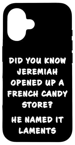 Funny Clean Bible Character Humor – Jeremiah Opened Store Hülle für iPhone 16 Funny Clean Bible Character Humor – Jeremiah Opened Store Hülle für iPhone 16 von Bible Character Funny Faith Humor