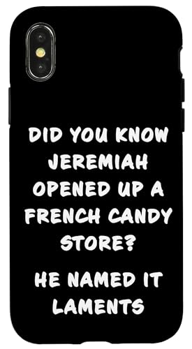Funny Clean Bible Character Humor – Jeremiah Opened Store Hülle für iPhone X/XS Funny Clean Bible Character Humor – Jeremiah Opened Store Hülle für iPhone X/XS von Bible Character Funny Faith Humor