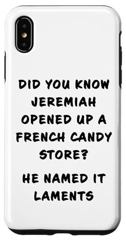 Funny Clean Bible Character Humor – Jeremiah Opened Store Hülle für iPhone XS Max Funny Clean Bible Character Humor – Jeremiah Opened Store Hülle für iPhone XS Max von Bible Character Funny Faith Humor