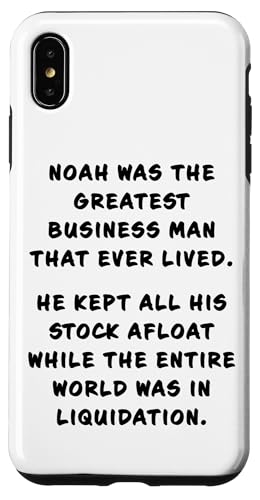 Funny Clean Bible Character Humor – Noah Flood Joke Hülle für iPhone XS Max Funny Clean Bible Character Humor – Noah Flood Joke Hülle für iPhone XS Max von Bible Character Funny Faith Humor