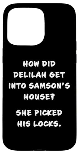 Funny Clean Bible Character Humor – Samson & Delilah Joke Hülle für iPhone 15 Pro Max Funny Clean Bible Character Humor – Samson & Delilah Joke Hülle für iPhone 15 Pro Max von Bible Character Funny Faith Humor