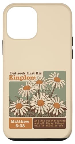 Hülle für iPhone 12 mini Christliches Zitat – Bibelvers Gänseblümchen Blume Grafik Frauen von Bible Verse Christian Shirts For Women