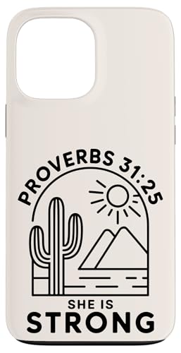 Hülle für iPhone 13 Pro Max Minimalistische christliche Grafik – inspirierender Bibelvers von Bible Verse Christian Shirts For Women