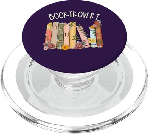 Booktrovert Bookish and Proud Book Lover T-Shirt PopSockets PopGrip für MagSafe von Bibliophile Book Lovers Book Blogger Tees