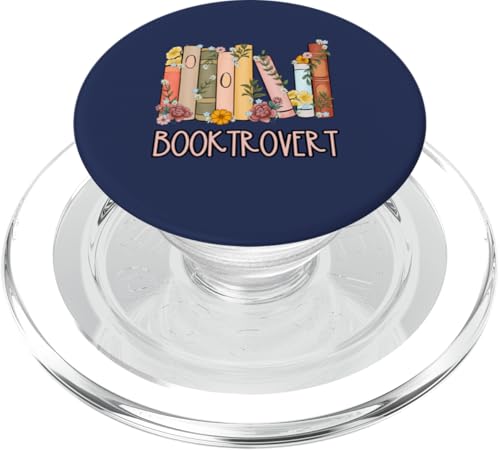 Booktrovert Bookish and Proud Book Lover T-Shirt PopSockets PopGrip für MagSafe von Bibliophile Book Lovers Book Blogger Tees