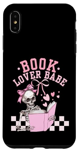 Hülle für iPhone XS Max Book Lover Babe Kokette Schleife Skelett Tee von Bibliophile Book Lovers Book Blogger Tees