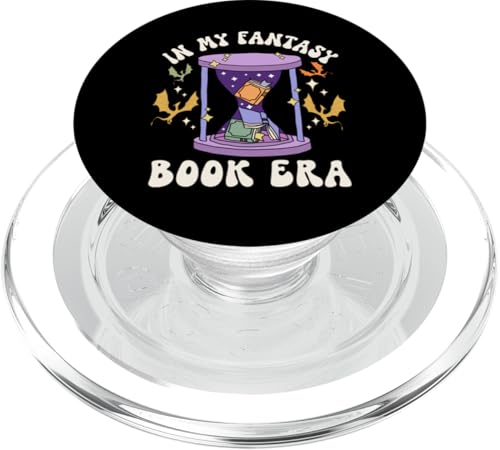 In My Fantasy Book Era Shimsical Dragon Book Lover T-Shirt PopSockets PopGrip für MagSafe von Bibliophile Book Lovers Book Blogger Tees