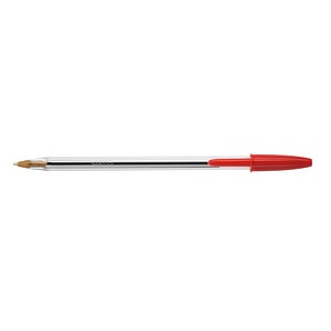 BIC Kugelschreiber Cristal transparent Schreibfarbe rot, 50 St. von Bic