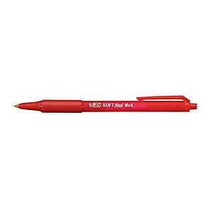 BIC Kugelschreiber SOFT Feel rot Schreibfarbe rot, 12 St. von Bic