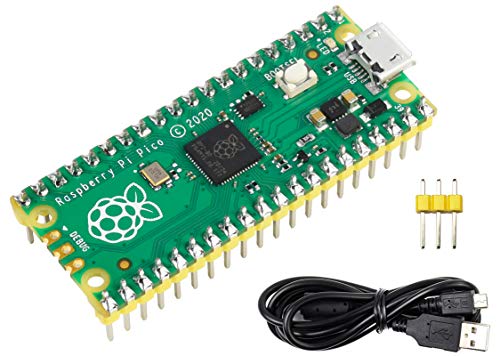 Raspberry Pi Pico mit vorgelötetem Header Mikrocontroller Mini-Entwicklungsboard basierend auf Raspberry Pi RP2040 Chip, Dual-Core ARM Cortex M0+ Prozessor, flexible Uhr läuft bis zu 133 MHz Raspberry Pi Pico mit vorgelötetem Header Mikrocontroller Mini-Entwicklungsboard basierend auf Raspberry Pi RP2040 Chip, Dual-Core ARM Cortex M0+ Prozessor, flexible Uhr läuft bis zu 133 MHz von Bicool